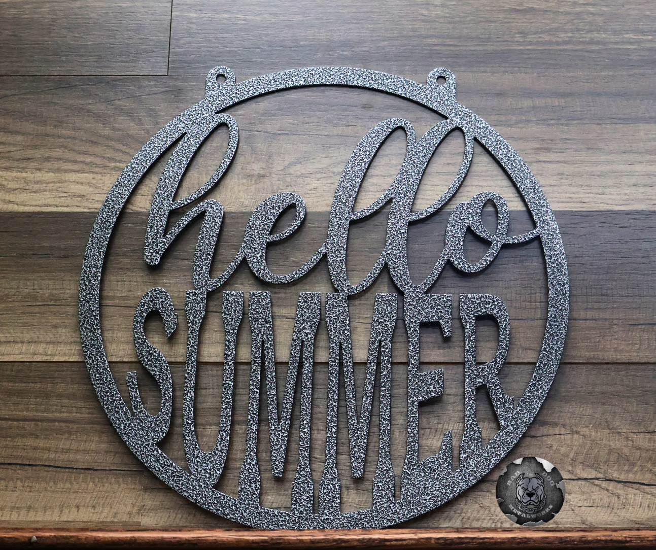 Hello Summer Metal Garden Flag