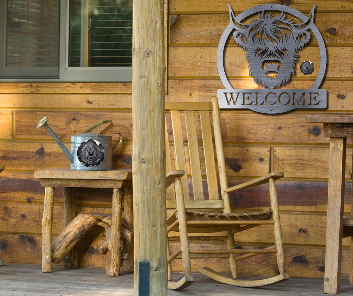 Highland Cow Monogram