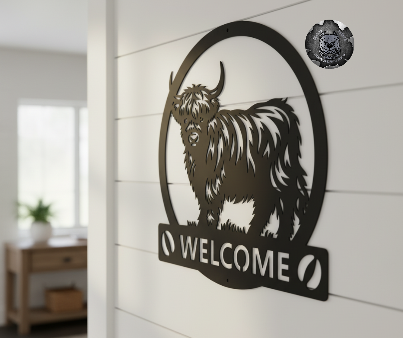 Highland Cow Monogram