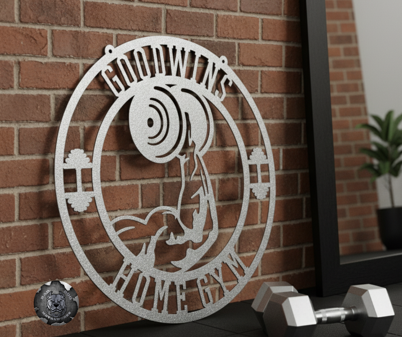 Personalized Home Gym Monogram