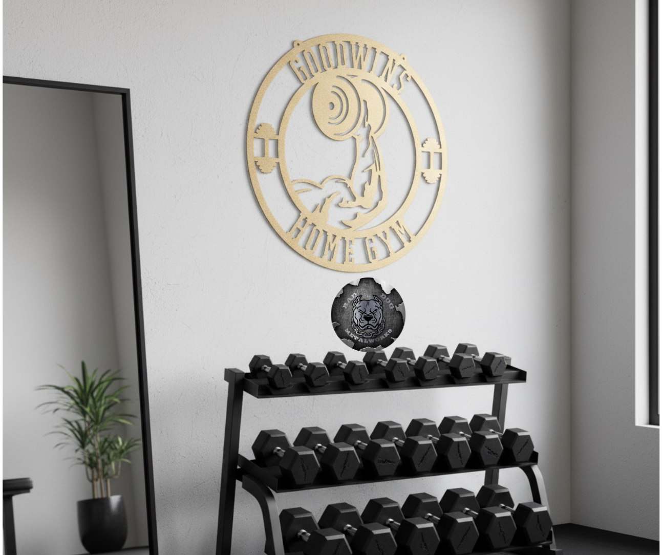 Personalized Home Gym Monogram