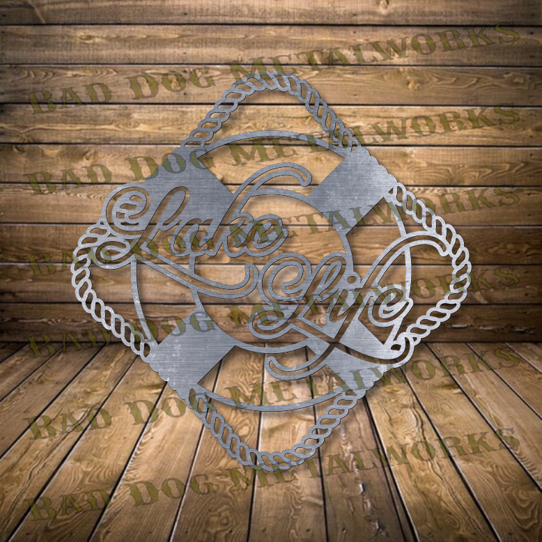 Lake Life Preserver - Dxf and Svg