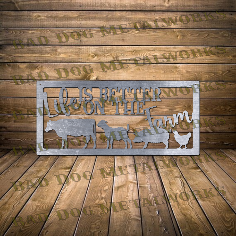 Life is Better on the Farm - Dxf and Svg