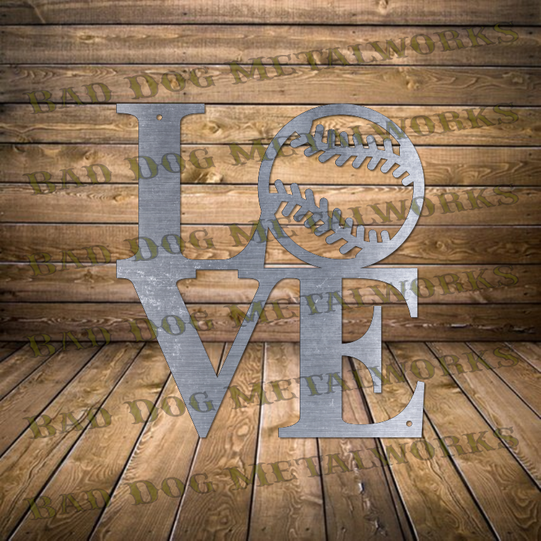 Love Baseball - Dxf and Svg