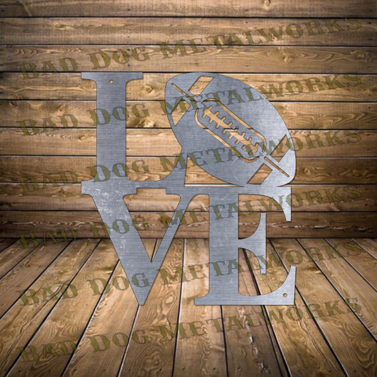 Love Football - Dxf and Svg