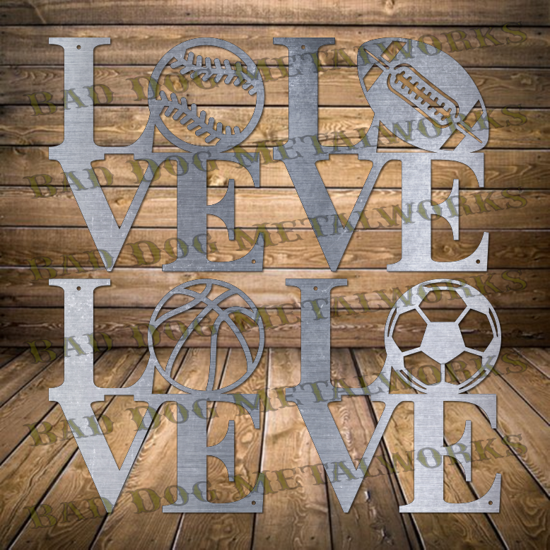 Love Sports Bundle - Dxf and Svg