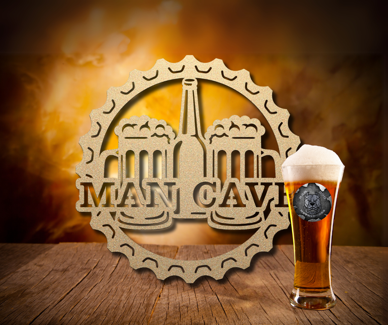 Man Cave Beer Cap