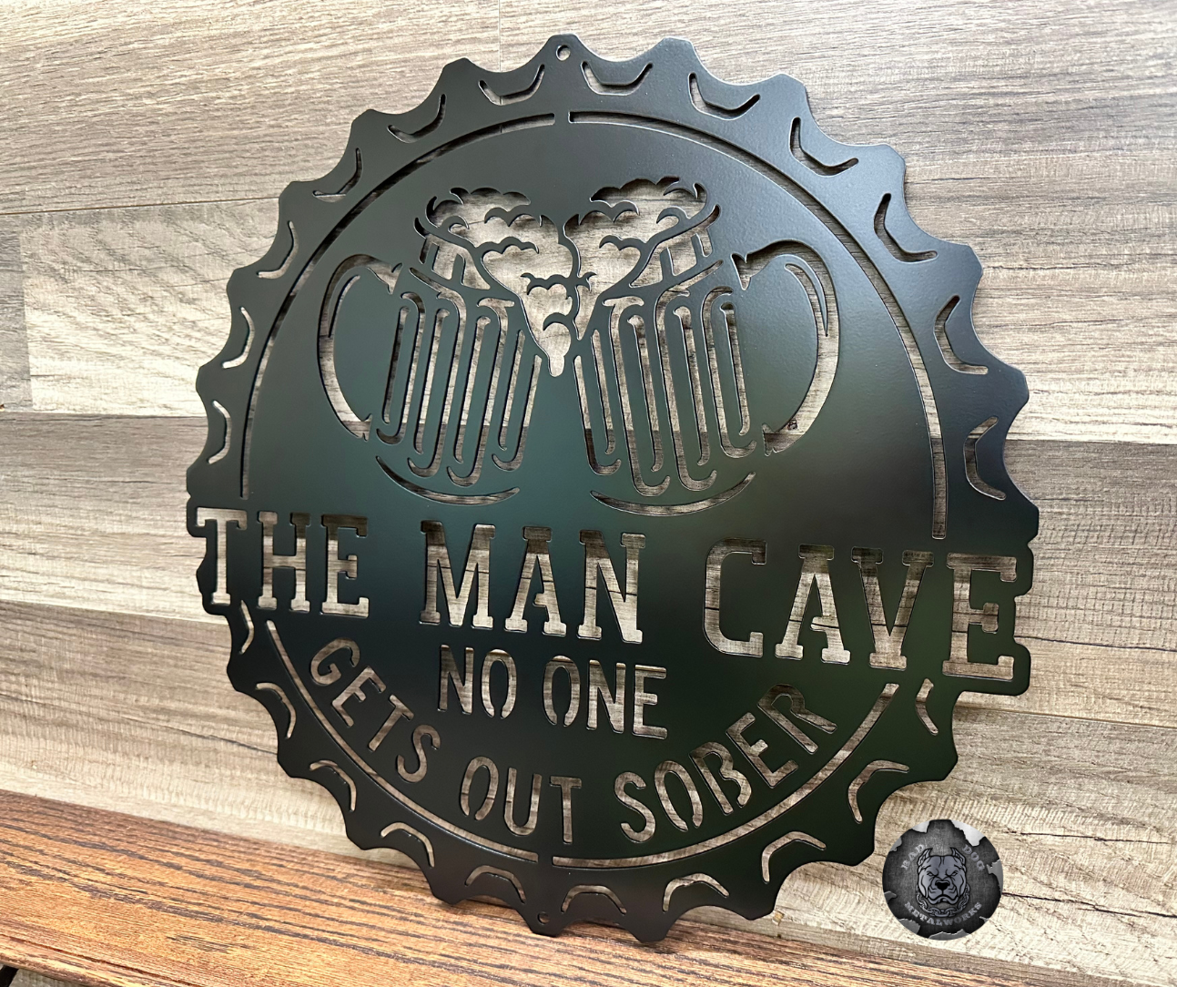 The Man Cave (No One Gets Out Sober) Beer Cap