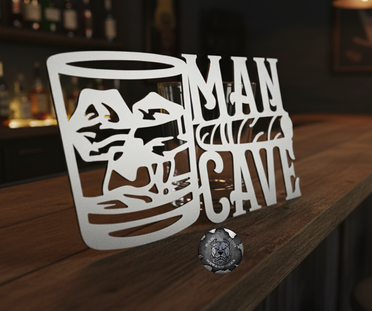 Man Cave Cigar and Bourbon