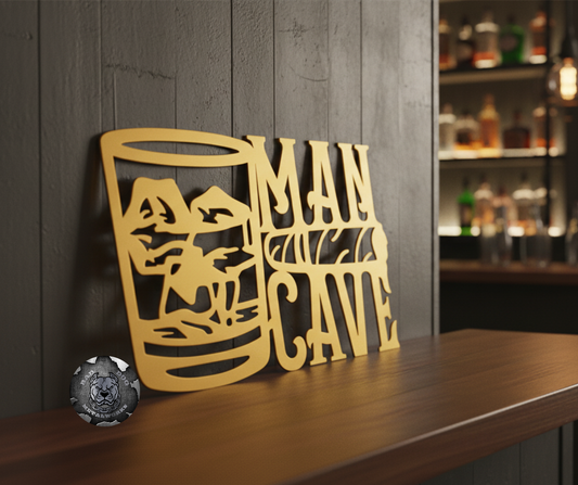 Man Cave Cigar and Bourbon