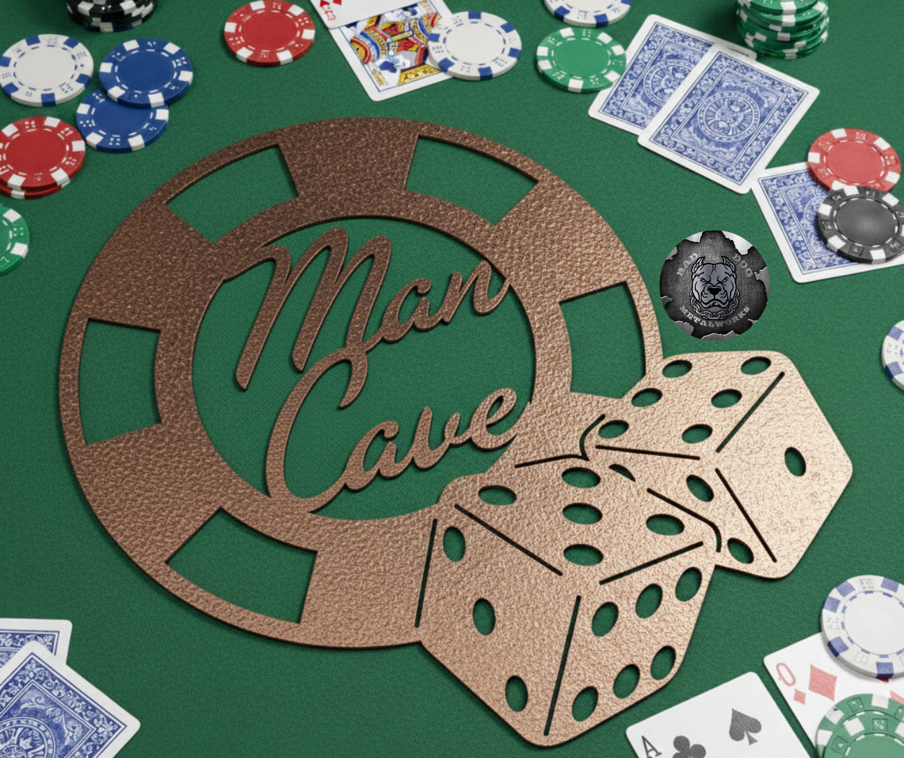 Man Cave Poker Chip