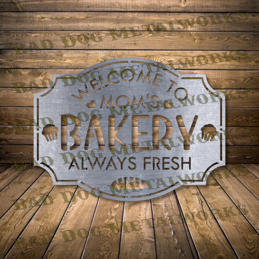 Welcome to Mom's Bakery - Dxf and Svg