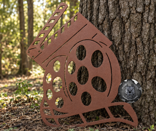 Movie Time Clapboard and Film Reels