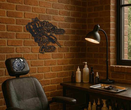 No Pain, No Gain Tattoo Gun