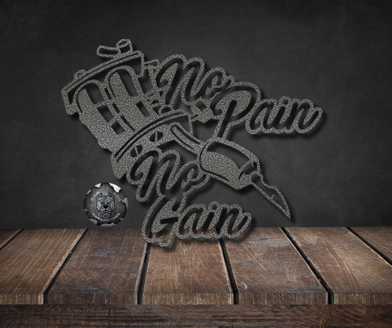 No Pain, No Gain Tattoo Gun