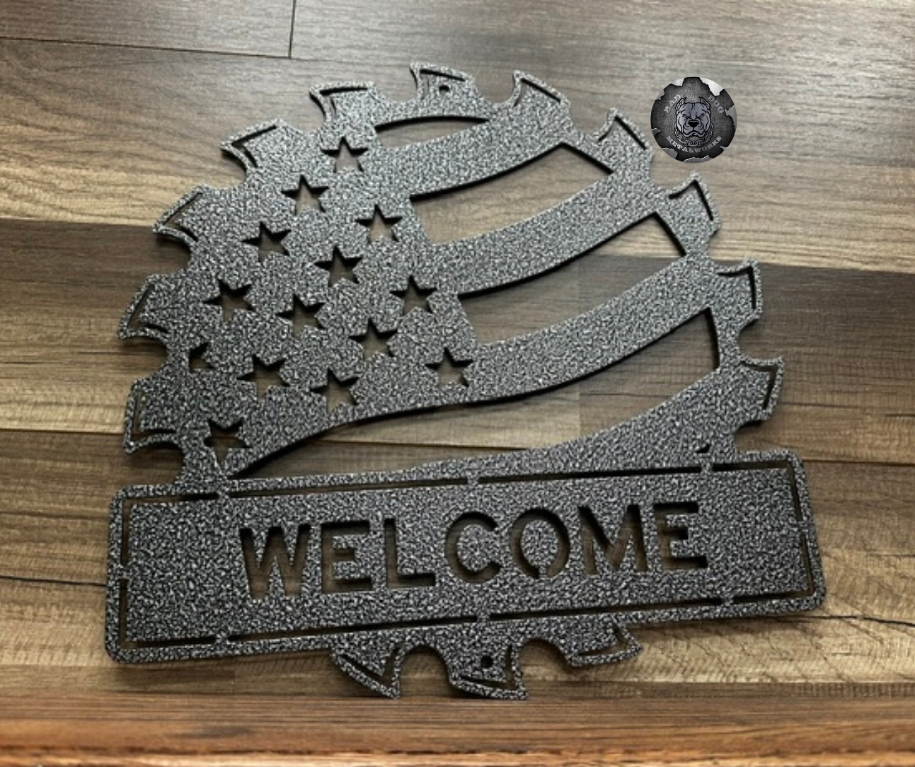 Patriotic Saw Monogram