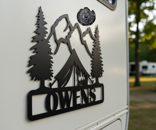 Personalized Camping Plaque