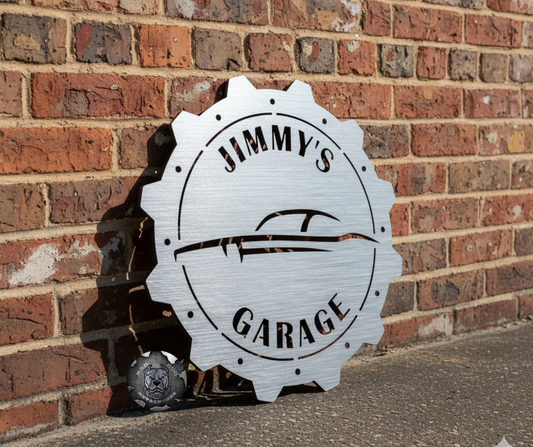 Personalized Garage Classic Car Gear