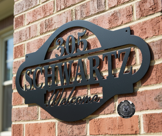 Personalized Welcome Address Plaque