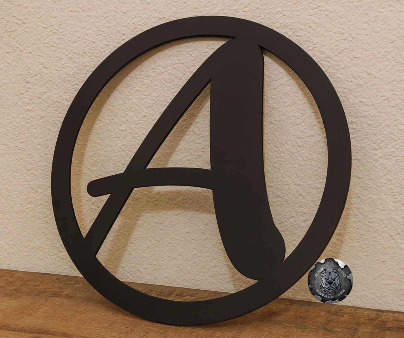 Round Pop Art Initial
