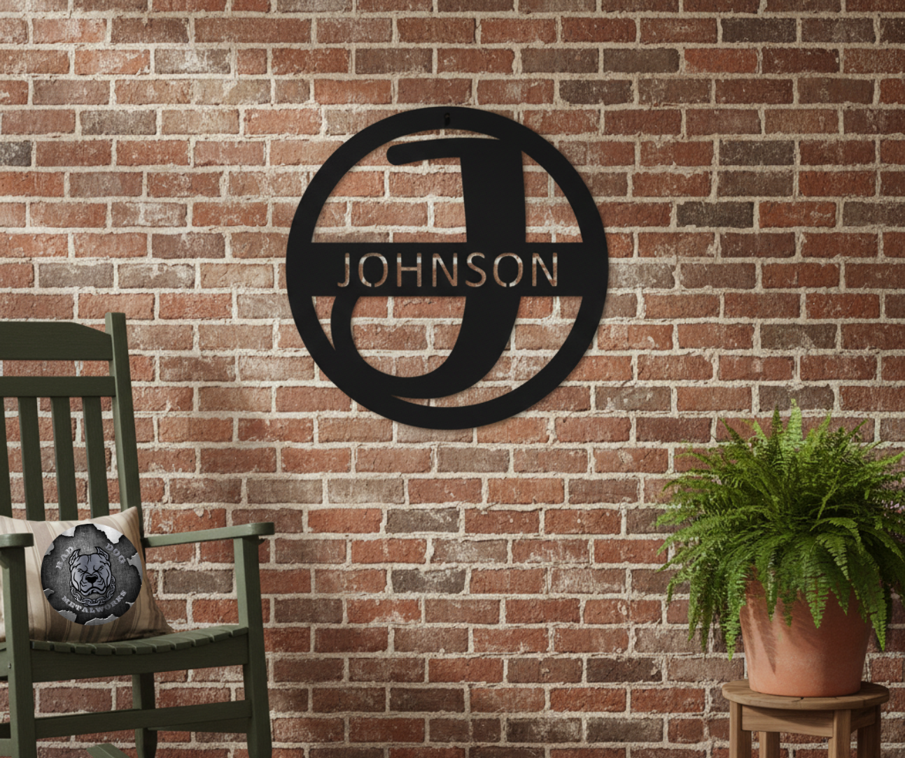 Round Pop Art Monogram