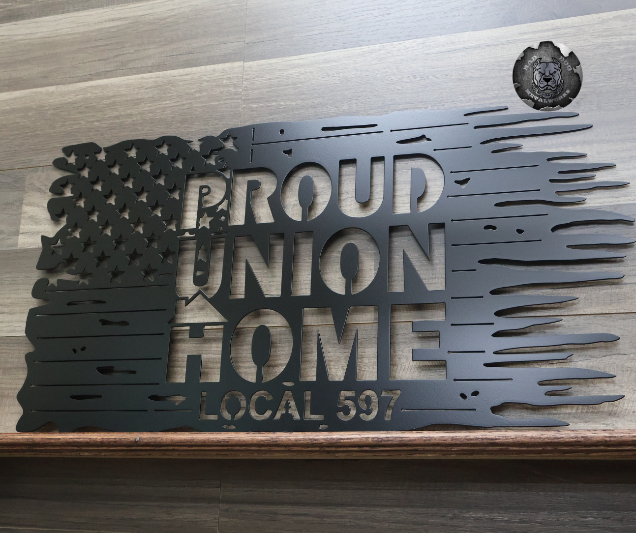 Proud Union Home Tattered Flag