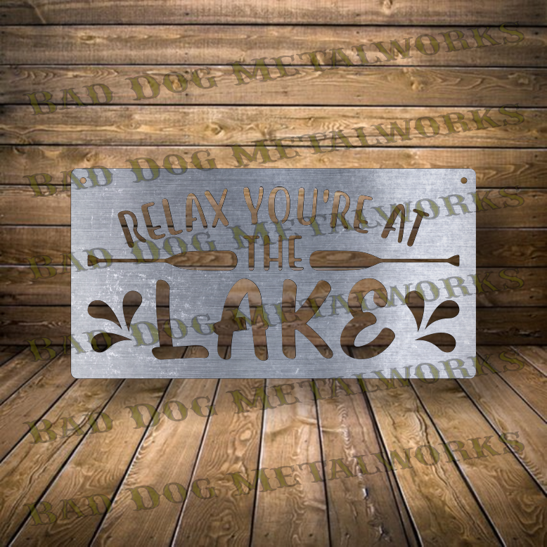 Relax You're at the Lake - Dxf and Svg