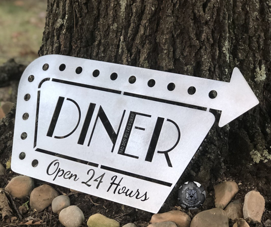 Retro Diner Open 24 Hours