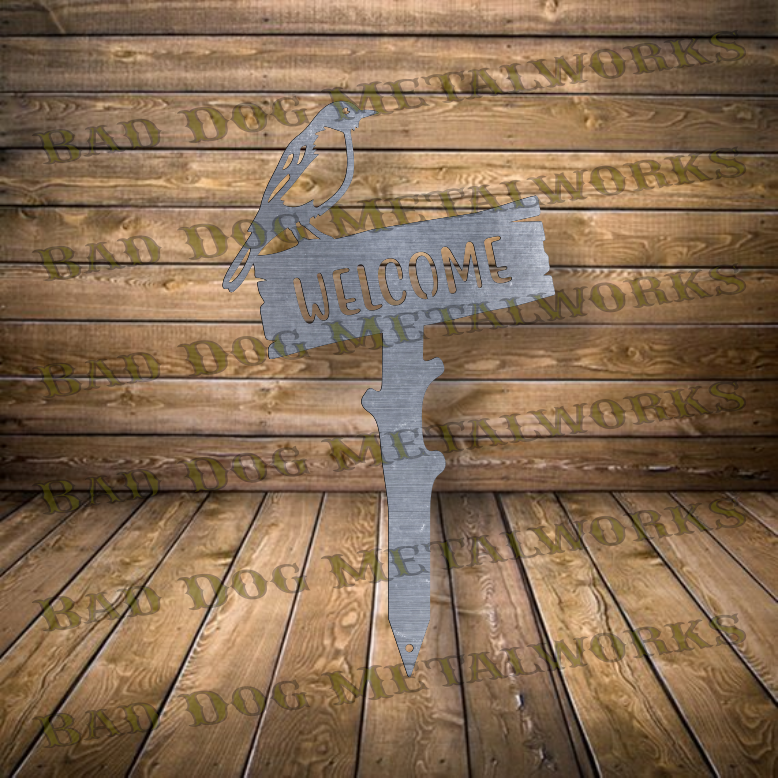 Robin Welcome Stake - Dxf and Svg
