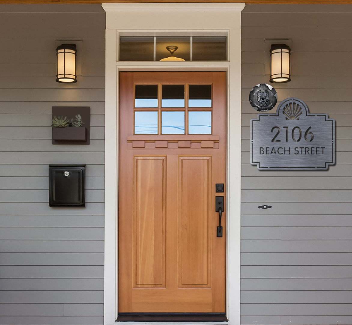 Seashell Address Plaque