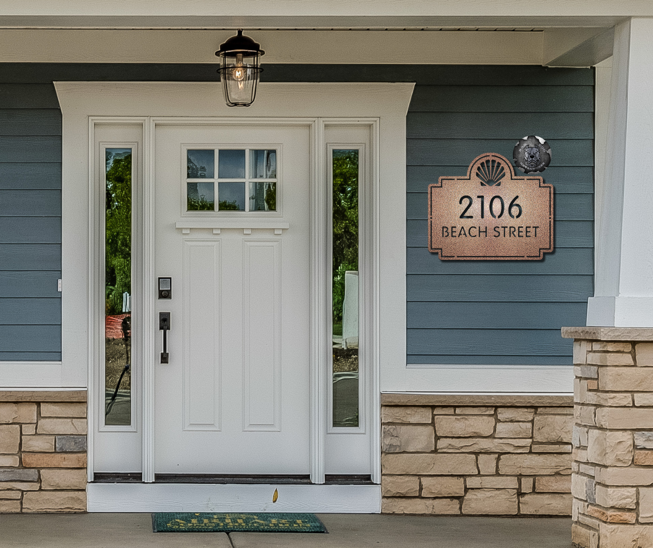 Seashell Address Plaque