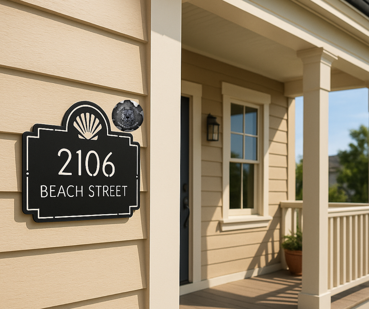 Seashell Address Plaque