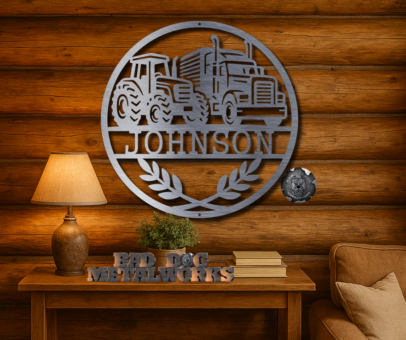 Semi Tractor Monogram