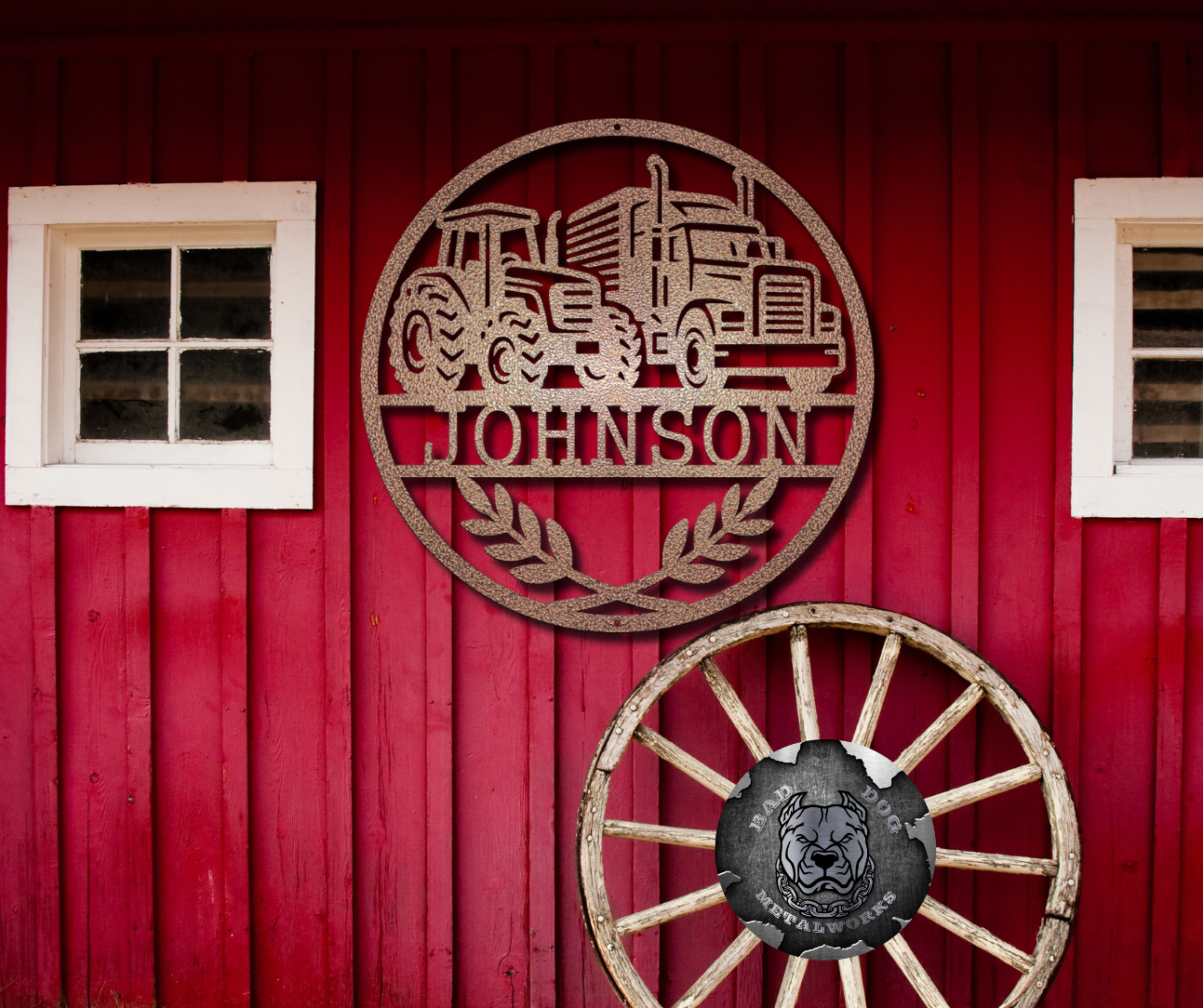 Semi Tractor Monogram