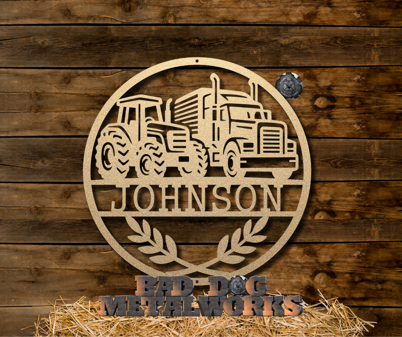 Semi Tractor Monogram