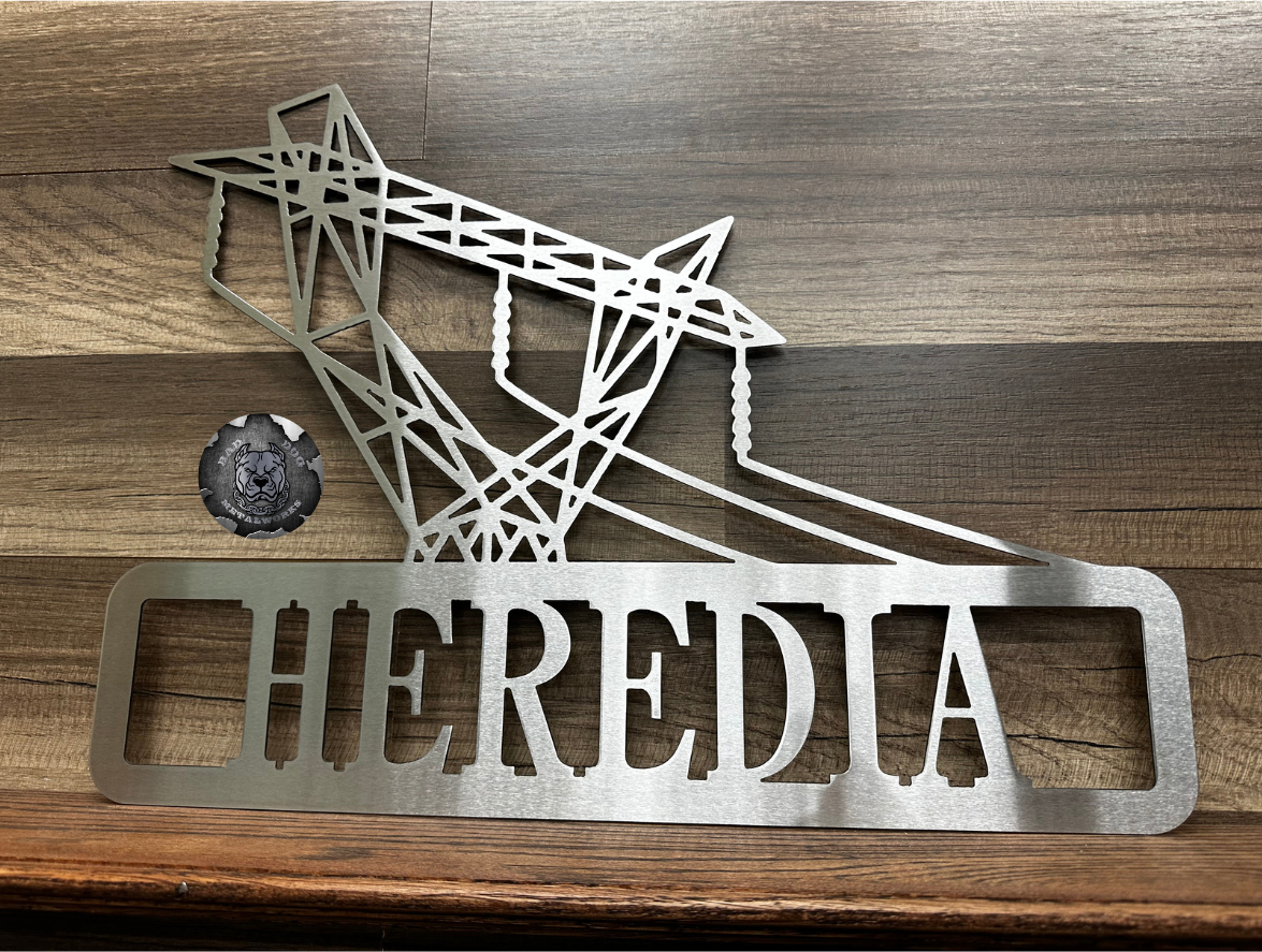 Lineman Side Transmission Tower Monogram