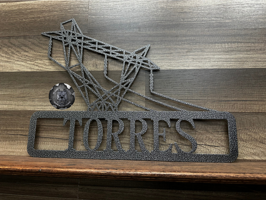 Lineman Side Transmission Tower Monogram