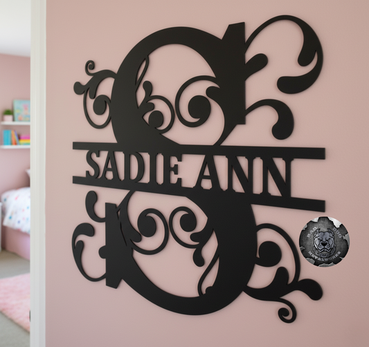 Split Letter Monogram