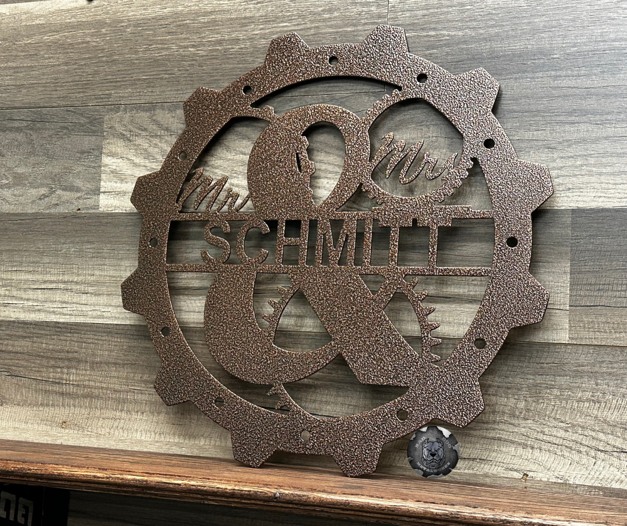 Mr. & Mrs. Steampunk Monogram