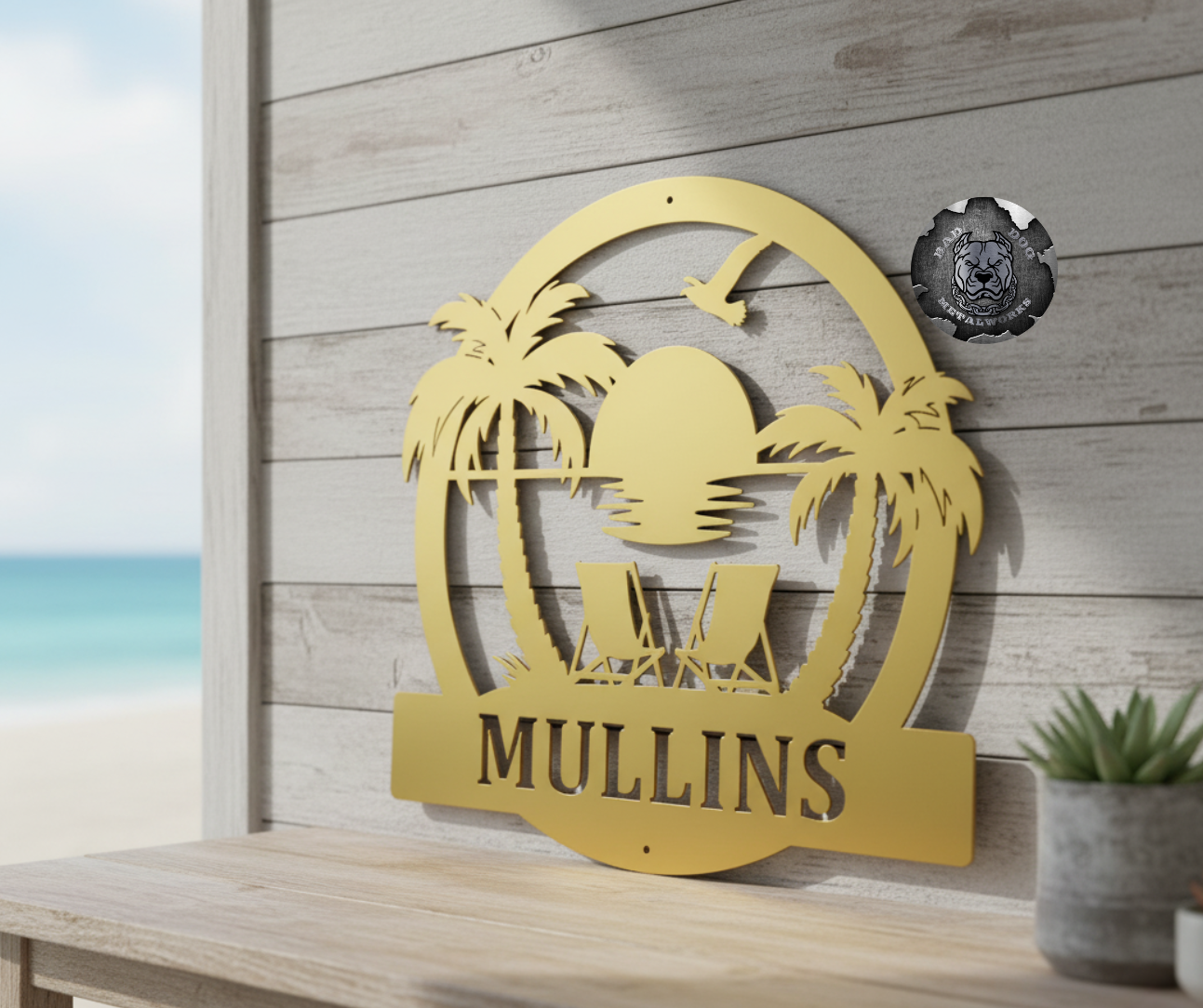 Sunset Beach Monogram