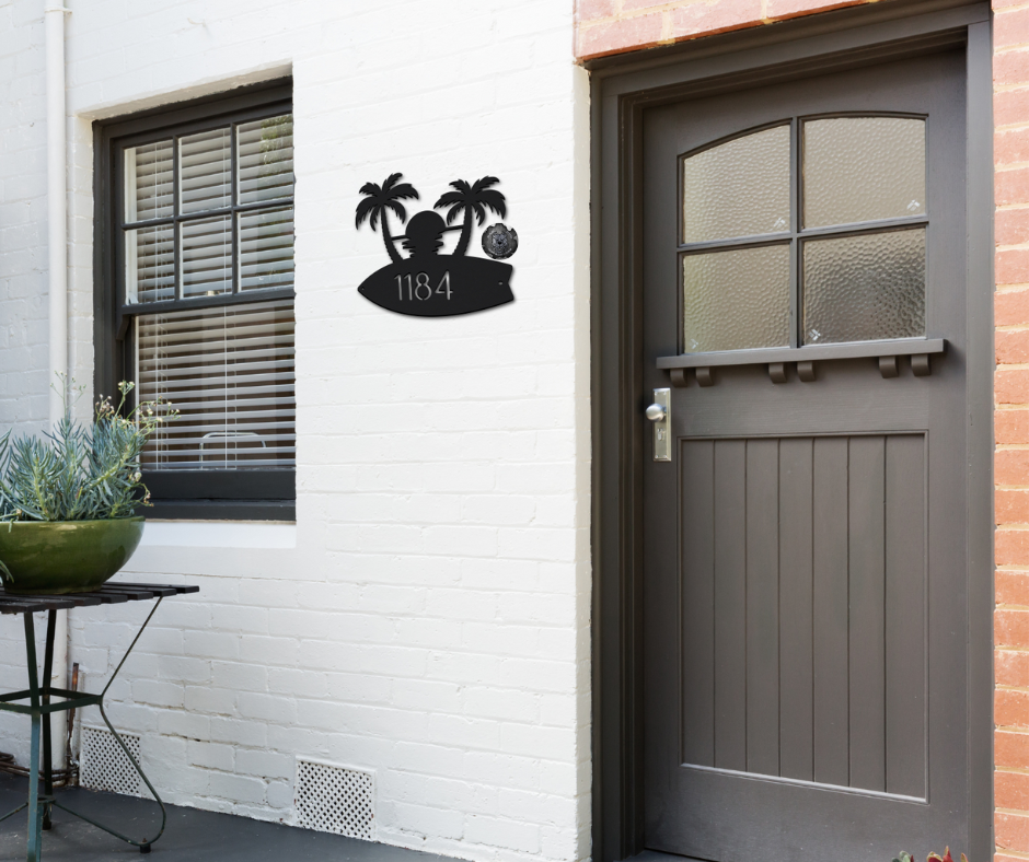 Tropical Address Plaque