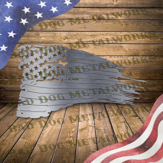 Tattered Flag - Dxf and Svg