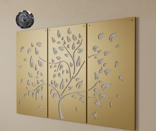 Trilogy Tree Three Panel Triptych