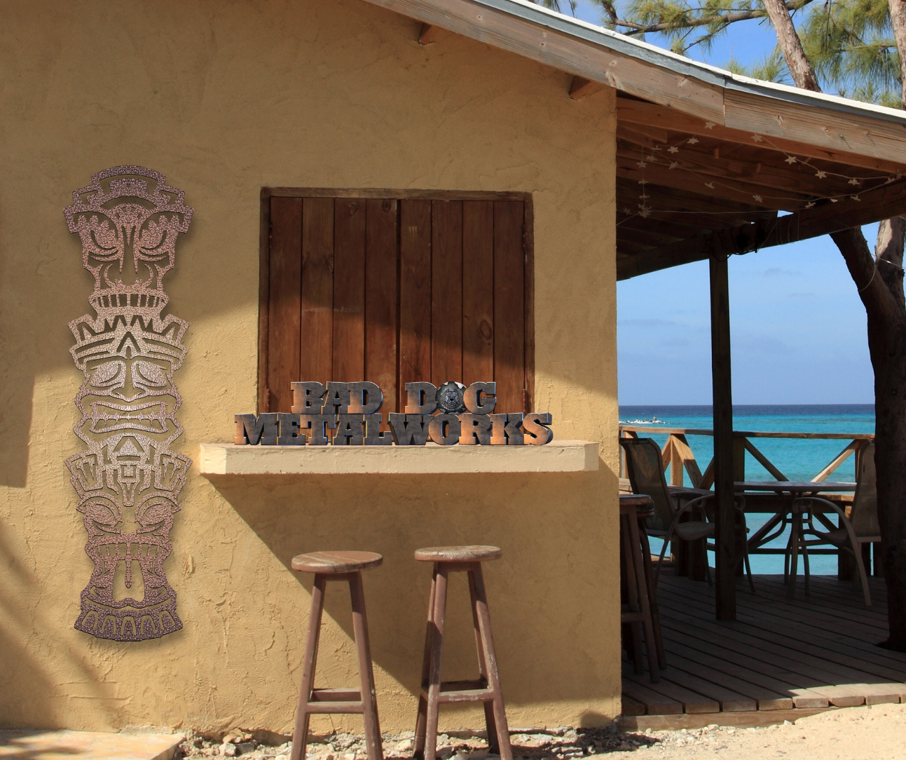 Tiki Totem Poles