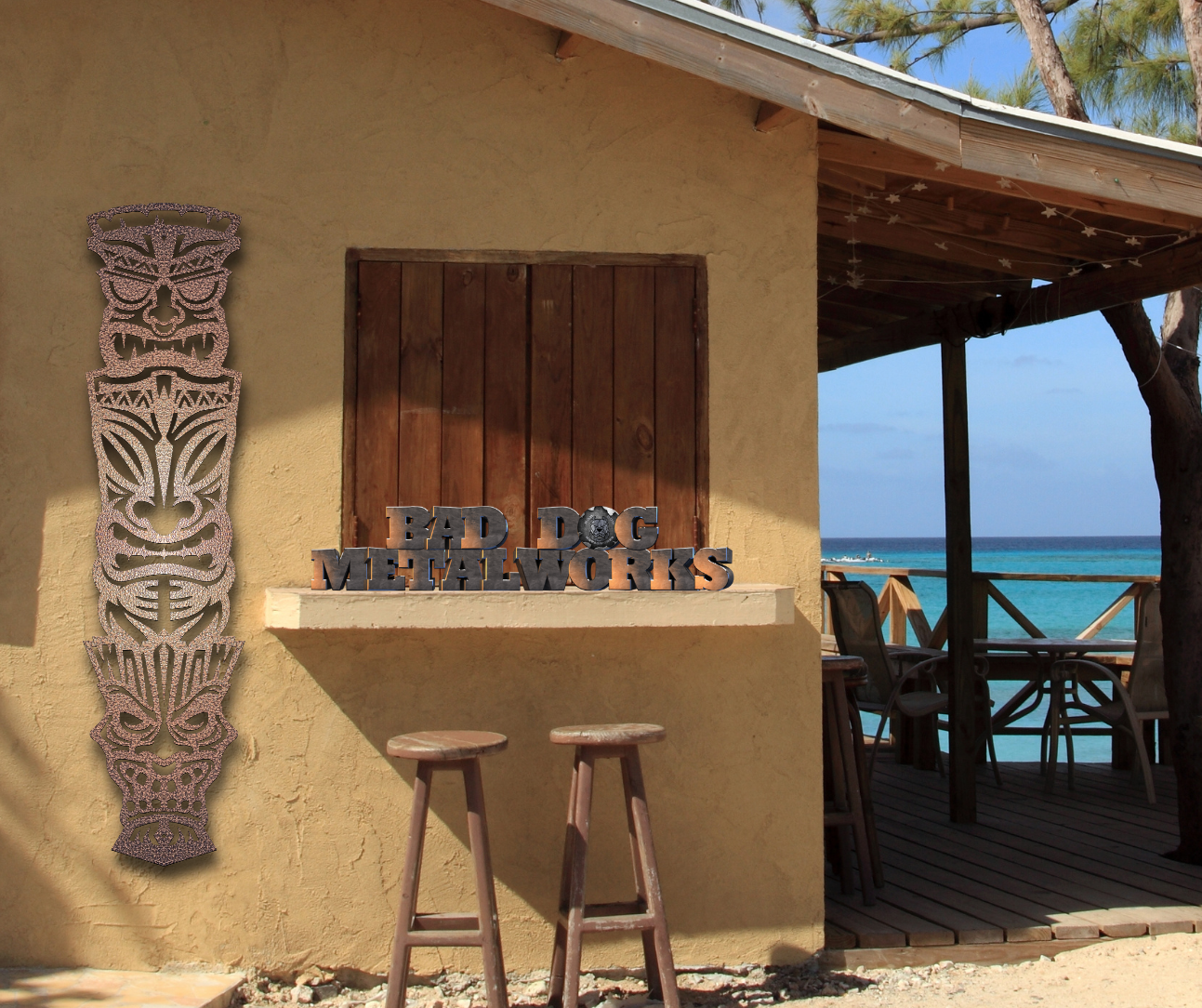 Tiki Totem Poles