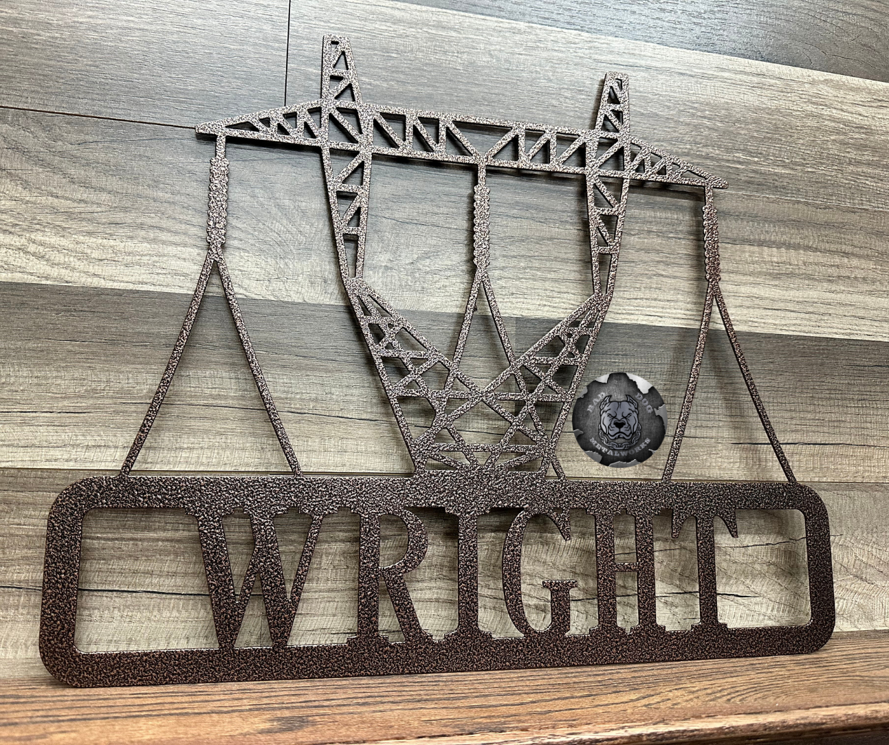 Lineman Transmission Tower Monogram