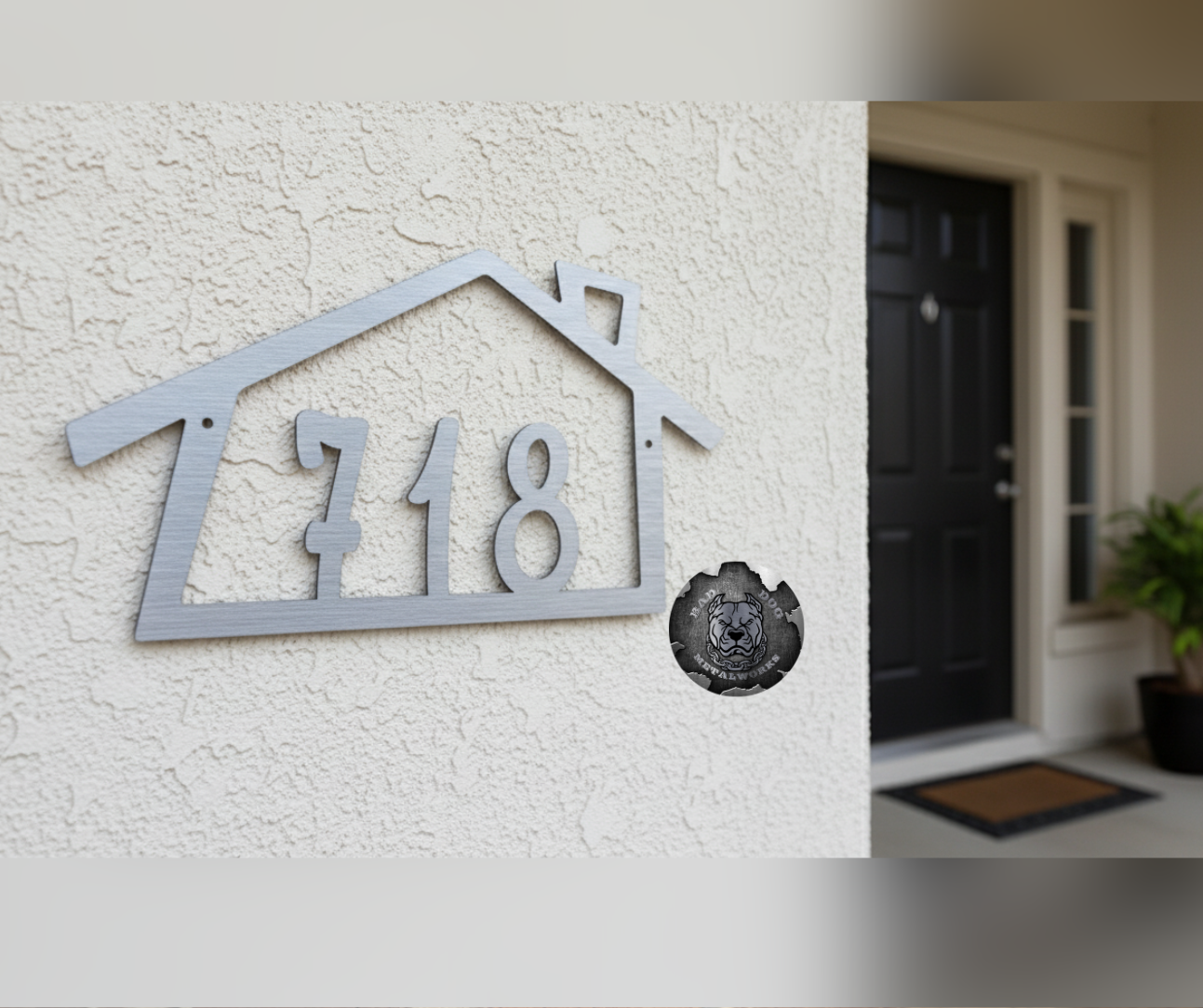 Trap House Address Plaque