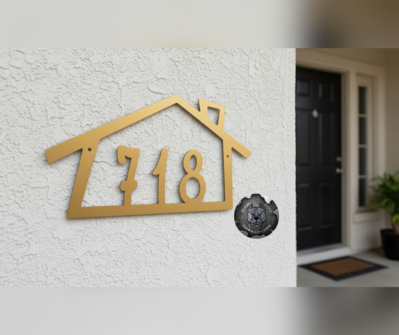 Trap House Address Plaque