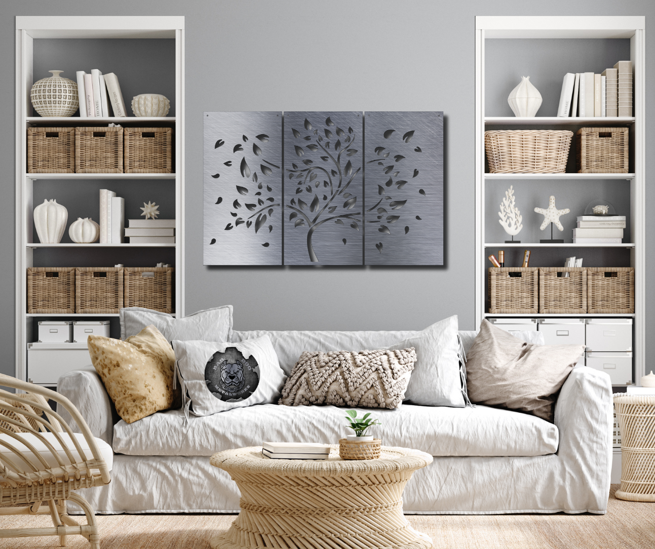 Three Tree Panel Art