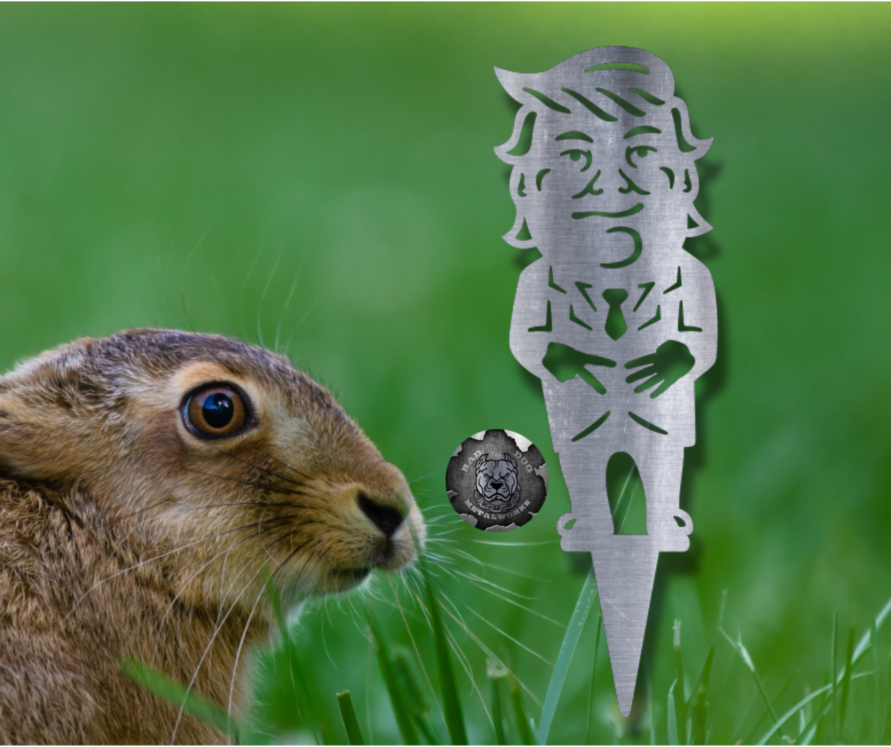 Trump Gnome Garden Stake